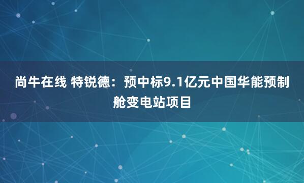 尚牛在线 特锐德：预中标9.1亿元中国华能预制舱变电站项目
