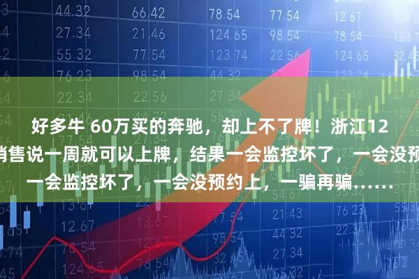 好多牛 60万买的奔驰，却上不了牌！浙江12位车主有相同遭遇：销售说一周就可以上牌，结果一会监控坏了，一会没预约上，一骗再骗……