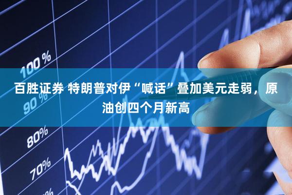 百胜证券 特朗普对伊“喊话”叠加美元走弱，原油创四个月新高