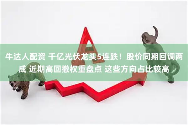 牛达人配资 千亿光伏龙头5连跌!股价同期回调两成 近期高回撤权重盘点 这些方向占比较高