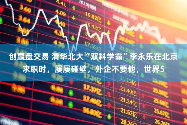 创赢盘交易 清华北大“双料学霸”李永乐在北京求职时，屡屡碰壁，外企不要他，世界5