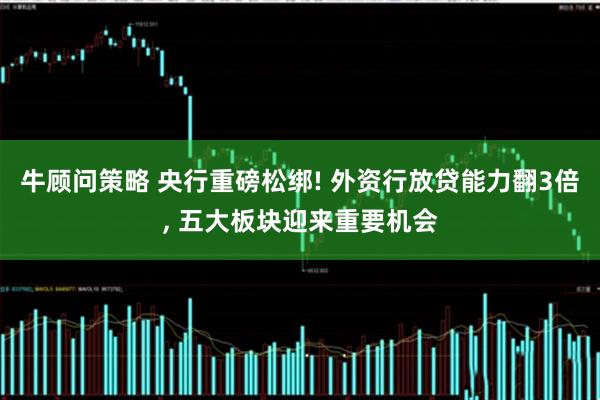 牛顾问策略 央行重磅松绑! 外资行放贷能力翻3倍, 五大板块迎来重要机会